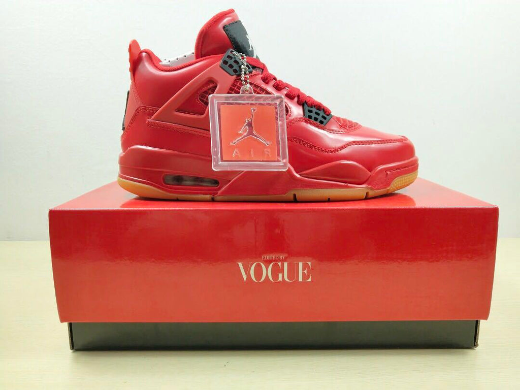 Air Jordan 4 Singles Day Sneakers in Red AV3914-600 - product image from the listing.