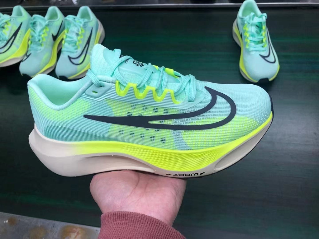 Nike Zoom Fly 5 Shoes for Running, Mint Green and Volt, DM8968-300 - product image from the listing.