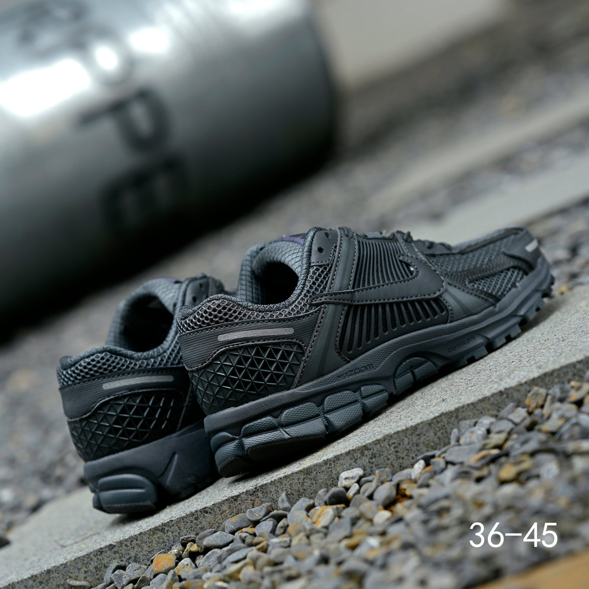 Charcoal Grey Nike Air Zoom Vomero 5 Sneakers - product image from the listing.