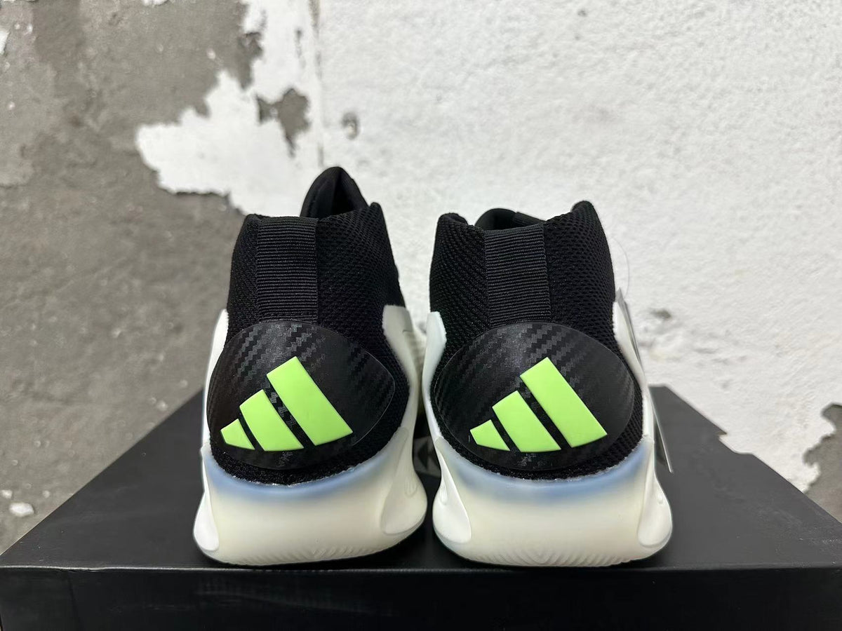 Adidas Harden Vol. 8 Basketball Shoes Black White Neon in Green - product image from the listing.