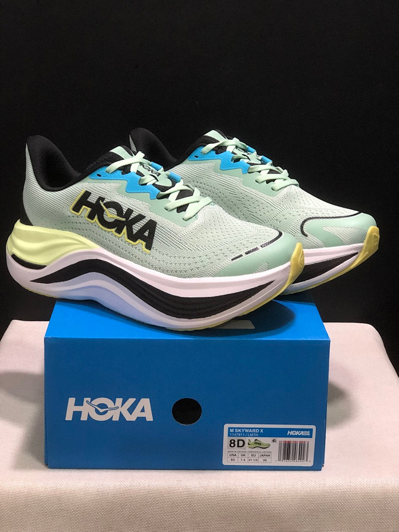 Mint Green HOKA Skyward X Running Shoes - product image from the listing.