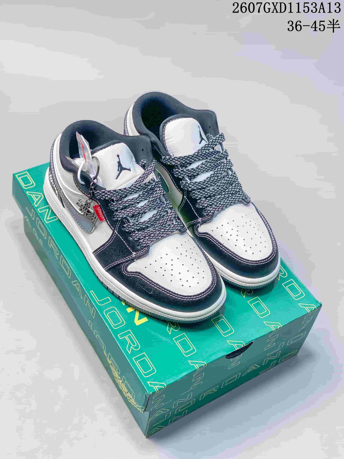 Nike SB Dunk Low Sneakers in Black White Grey QL1988-008 - product image from the listing.
