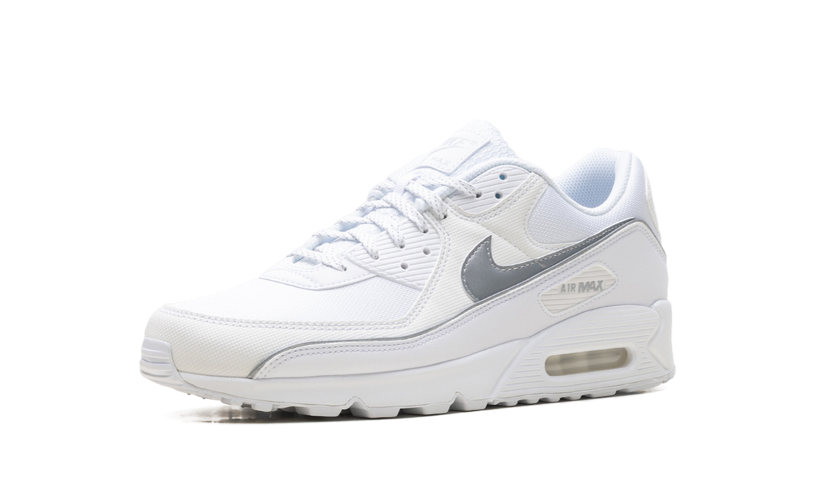 "White Metallic Silver Reflective" Air Max 90 Premium HV4517 100 - product image from the listing.