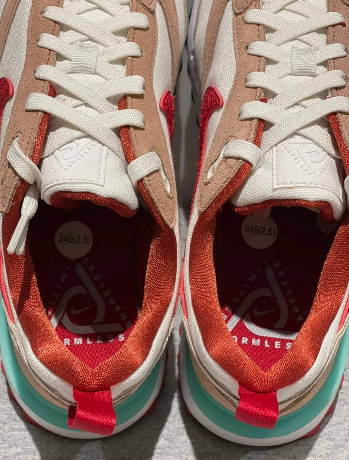 Nike Air Max Dawn CNY Sneakers in White Red DQ4976-161 - product image from the listing.