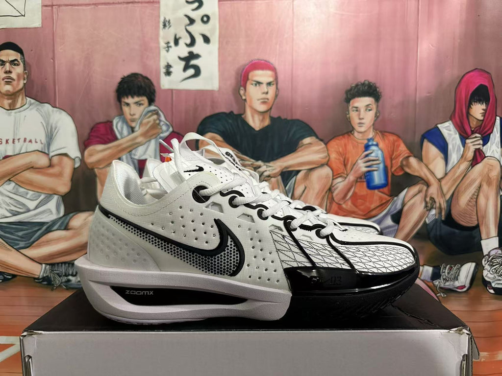 Nike Basketball Sneakers in White and Black - product image from the listing.