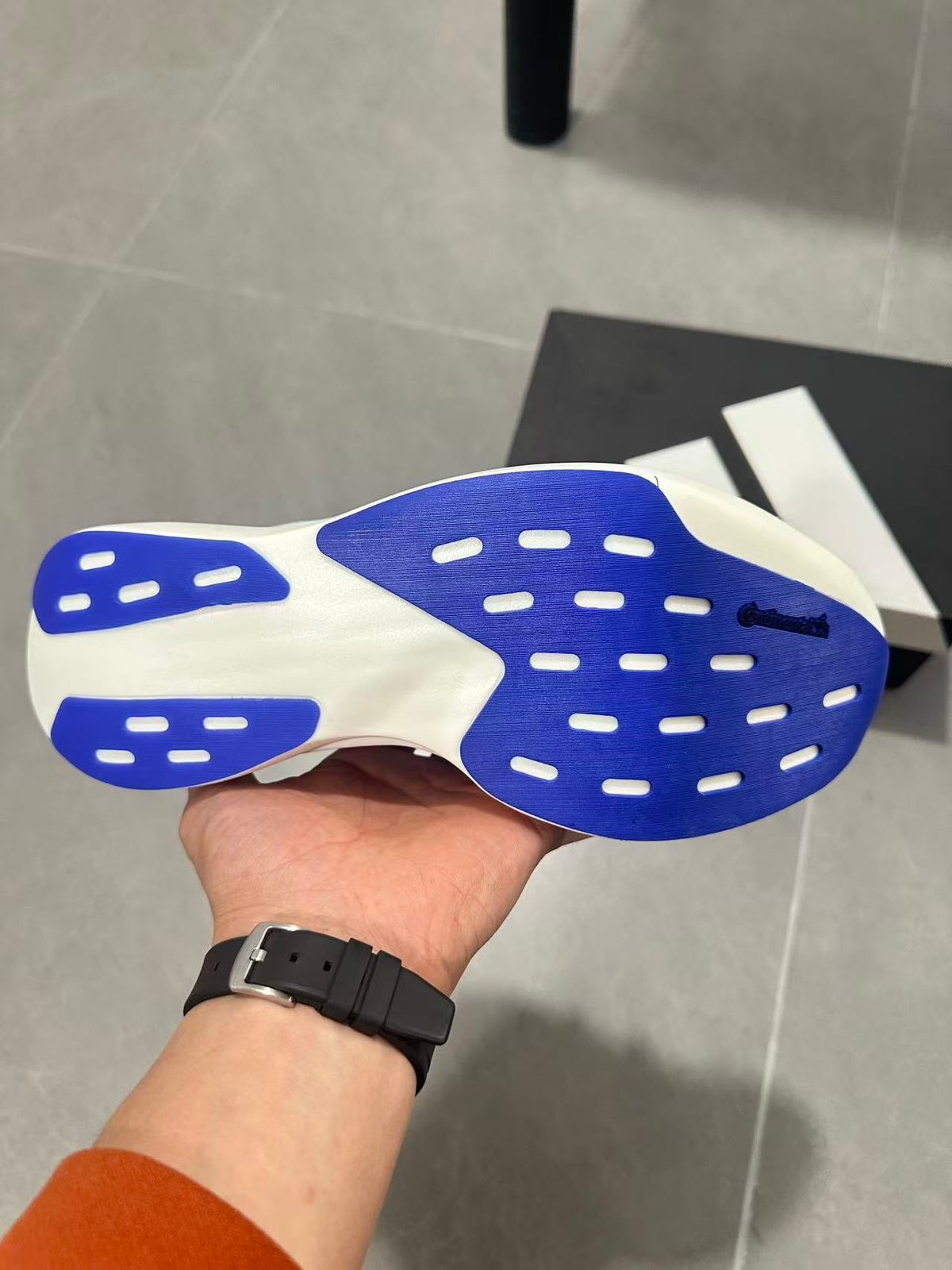 Nike Lightstrike Pro Running Shoes in White Blue Orange KI4454 - product image from the listing.