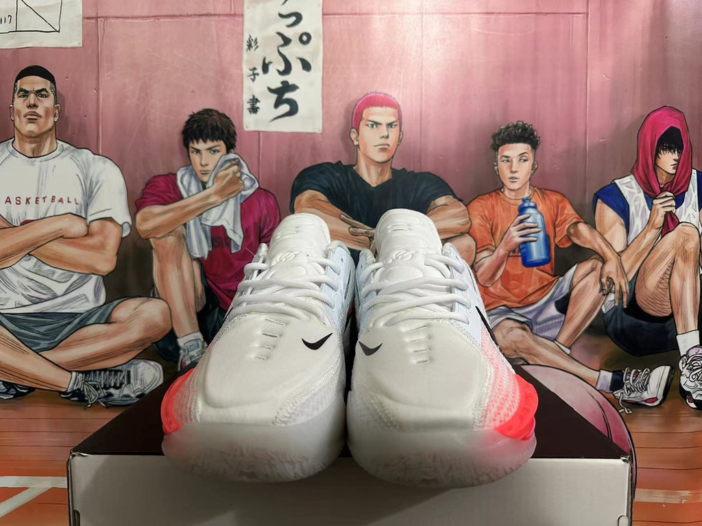 Nike GT Cut 3 Basketball Shoes in White Pink - product image from the listing.