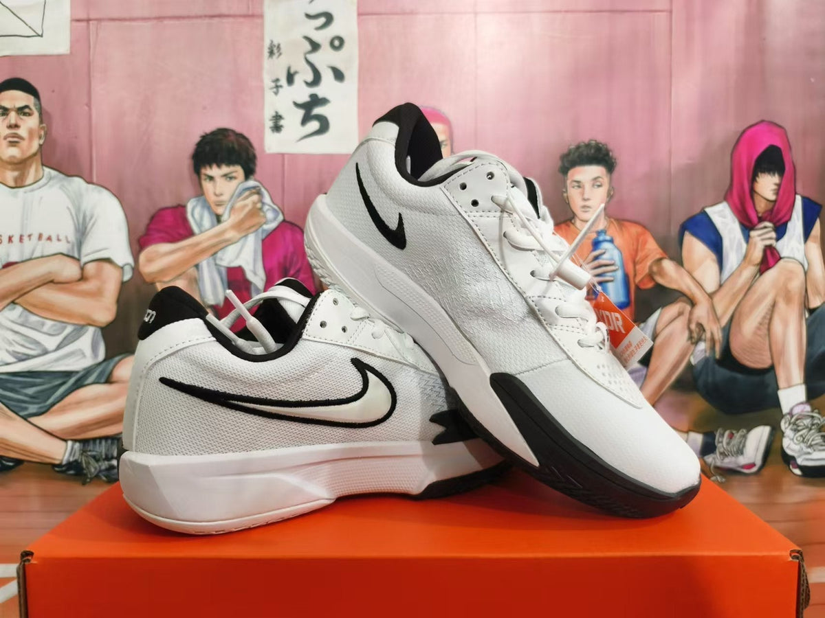 Nike Basketball Shoes in White and Black - product image from the listing.