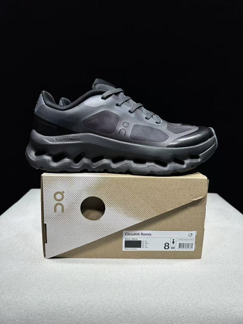 Gray and Black On Cloudtilt Remix Sneakers - product image from the listing.