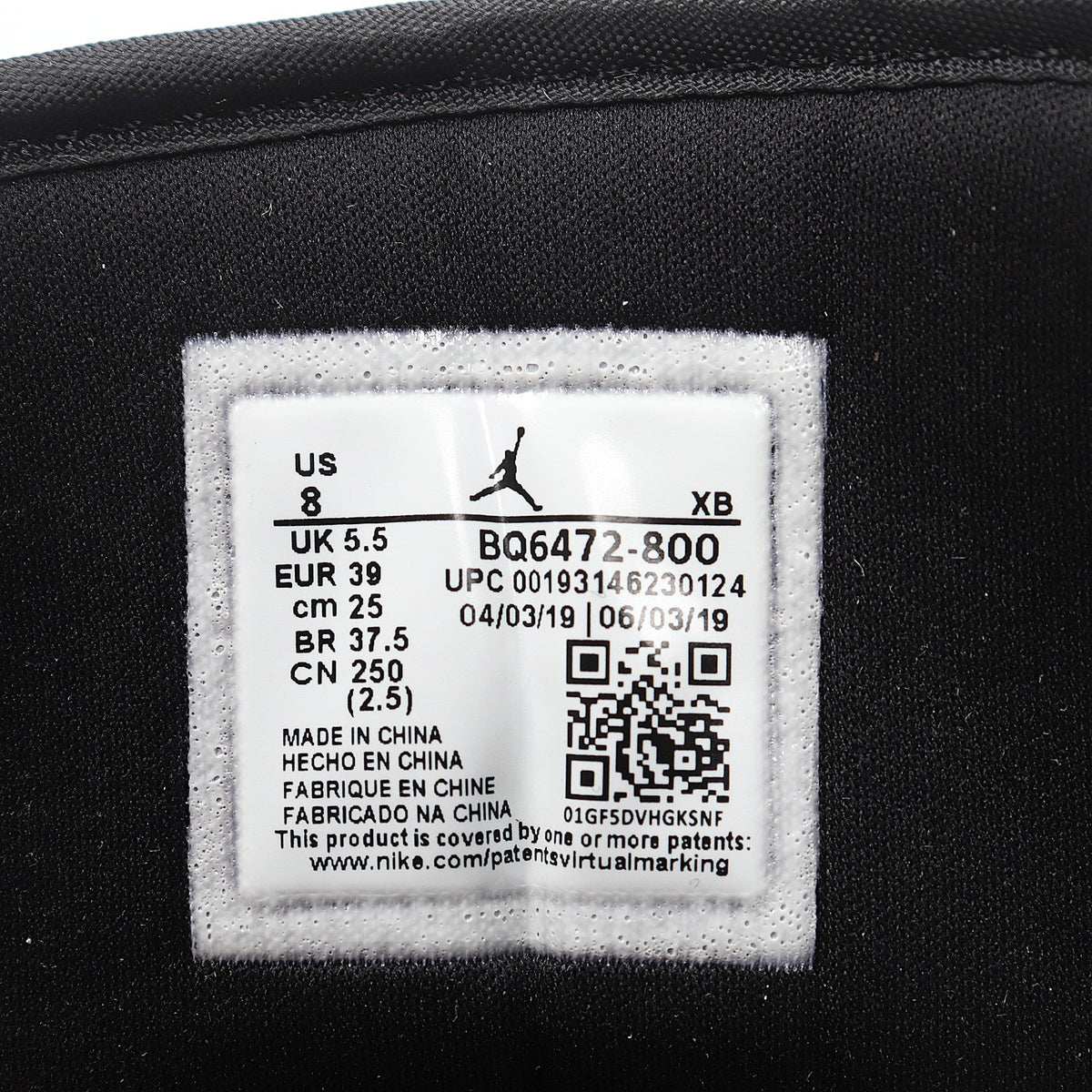 Jordan 1 Low BQ6472-800 Sneakers in Tan and Black - product image from the listing.