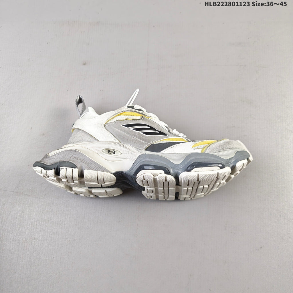 Gray and White Balenciaga Monday Low-Top Sneakers - product image from the listing.