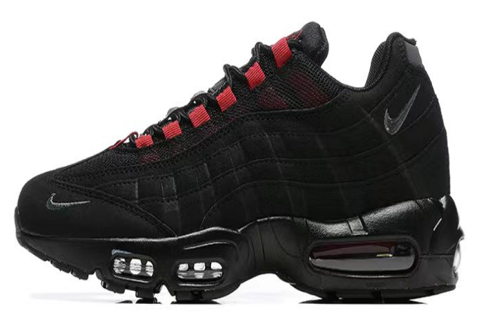 Nike Air Max 95 Sneakers in Black and Red - product image from the listing.