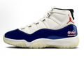 Air Jordan 11 Blue and White High-Top Sneakers - product image from the listing.