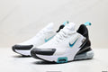 Nike Air Max 270 Sneakers in White Black Teal - product image from the listing.