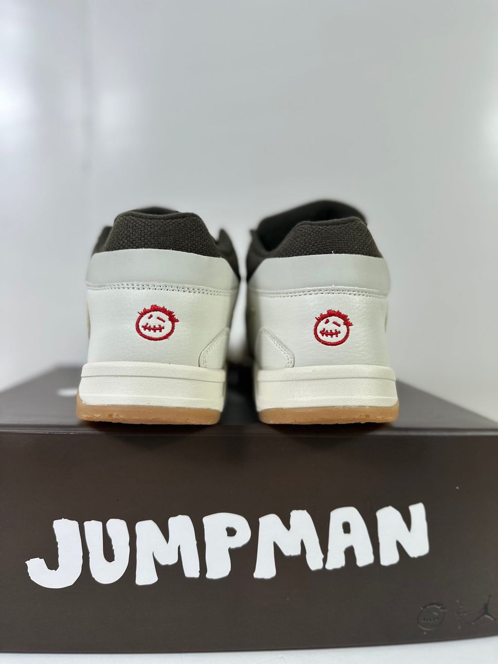Jordan Jumpman Jack TR Low Sneakers in Sail Dark Mocha FZ8117-100 - product image from the listing.