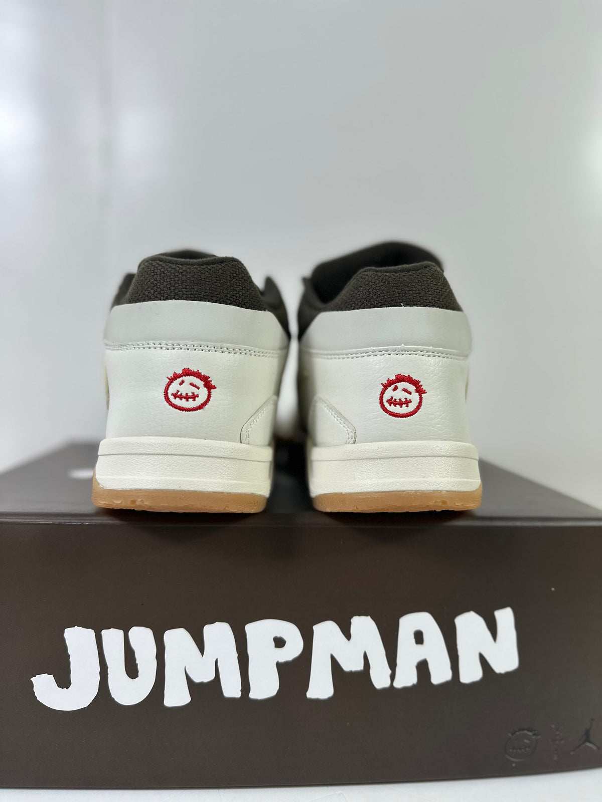 Jordan Jumpman Jack TR Low Sneakers in Sail Dark Mocha FZ8117-100 - product image from the listing.