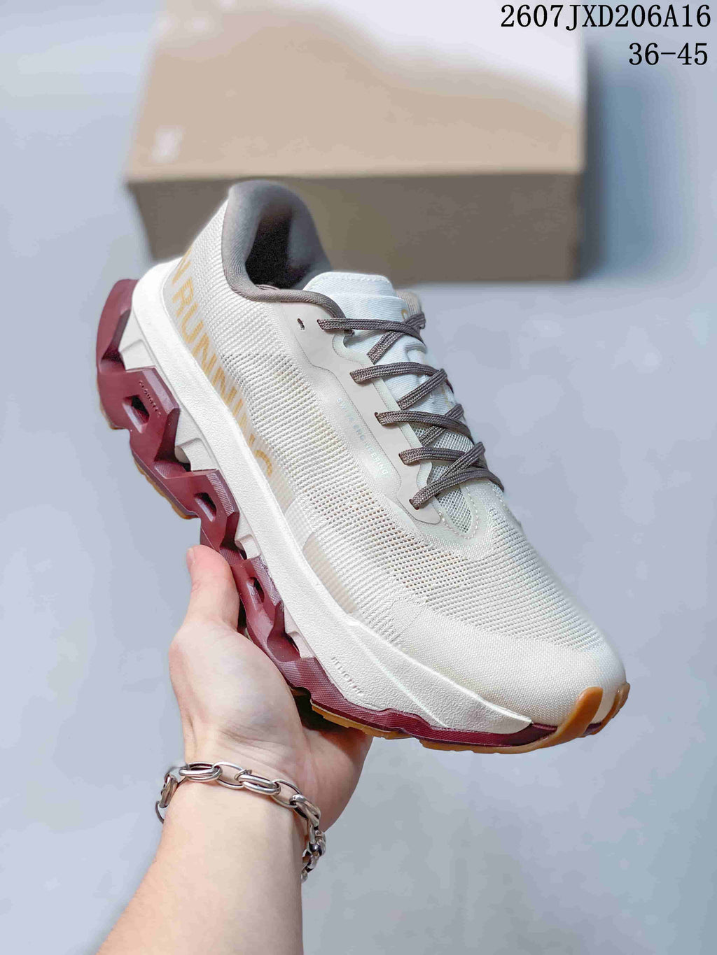 Women's On Cloudmonster 3 Hyper Running Shoes White - product image from the listing.