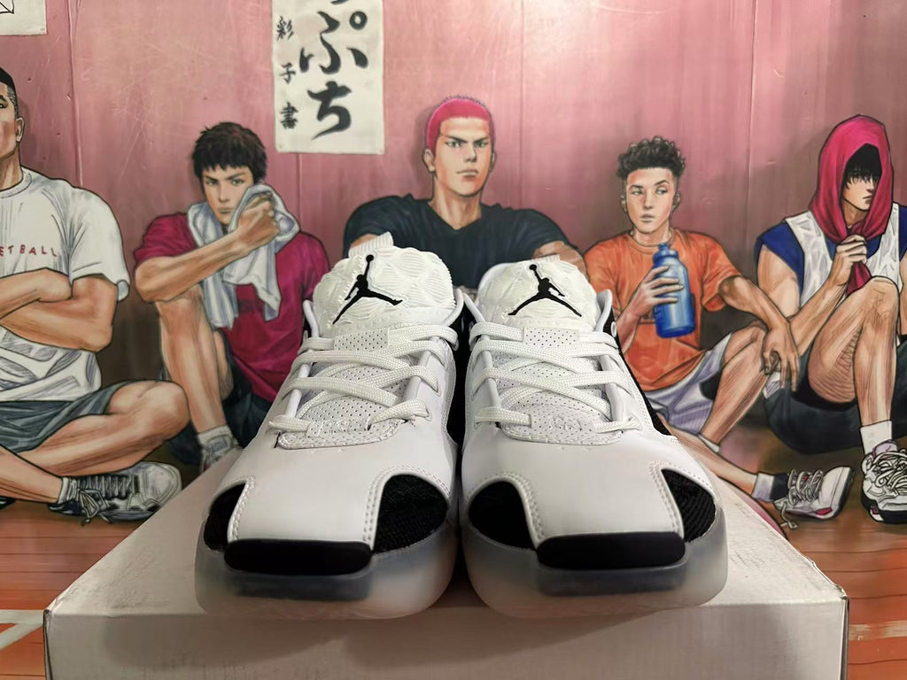 Jordan Luka 1 Basketball Shoes in Black White - product image from the listing.