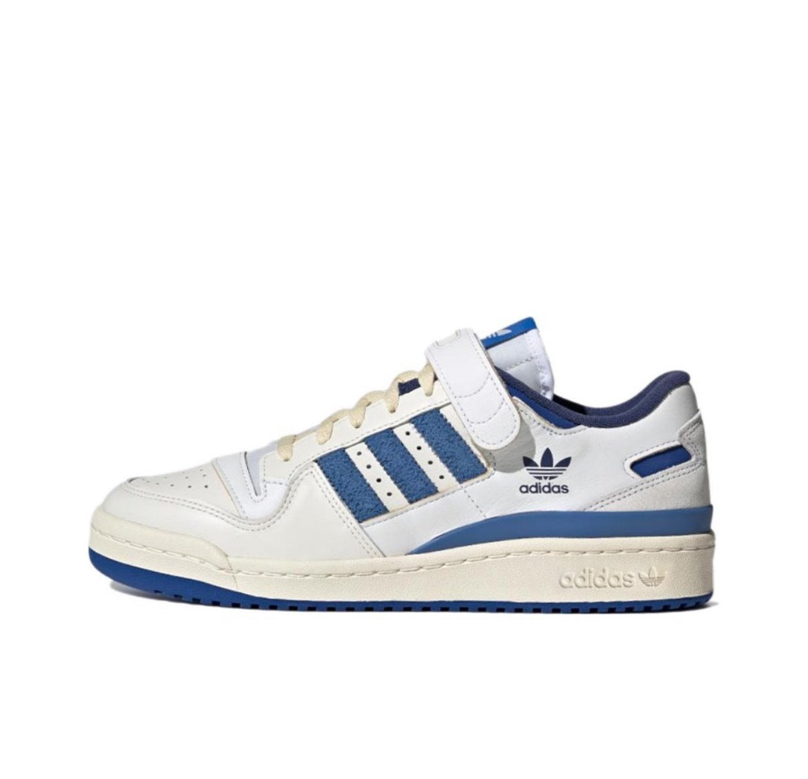 Adidas Forum Low Sneakers in White Blue S23764 - product image from the listing.