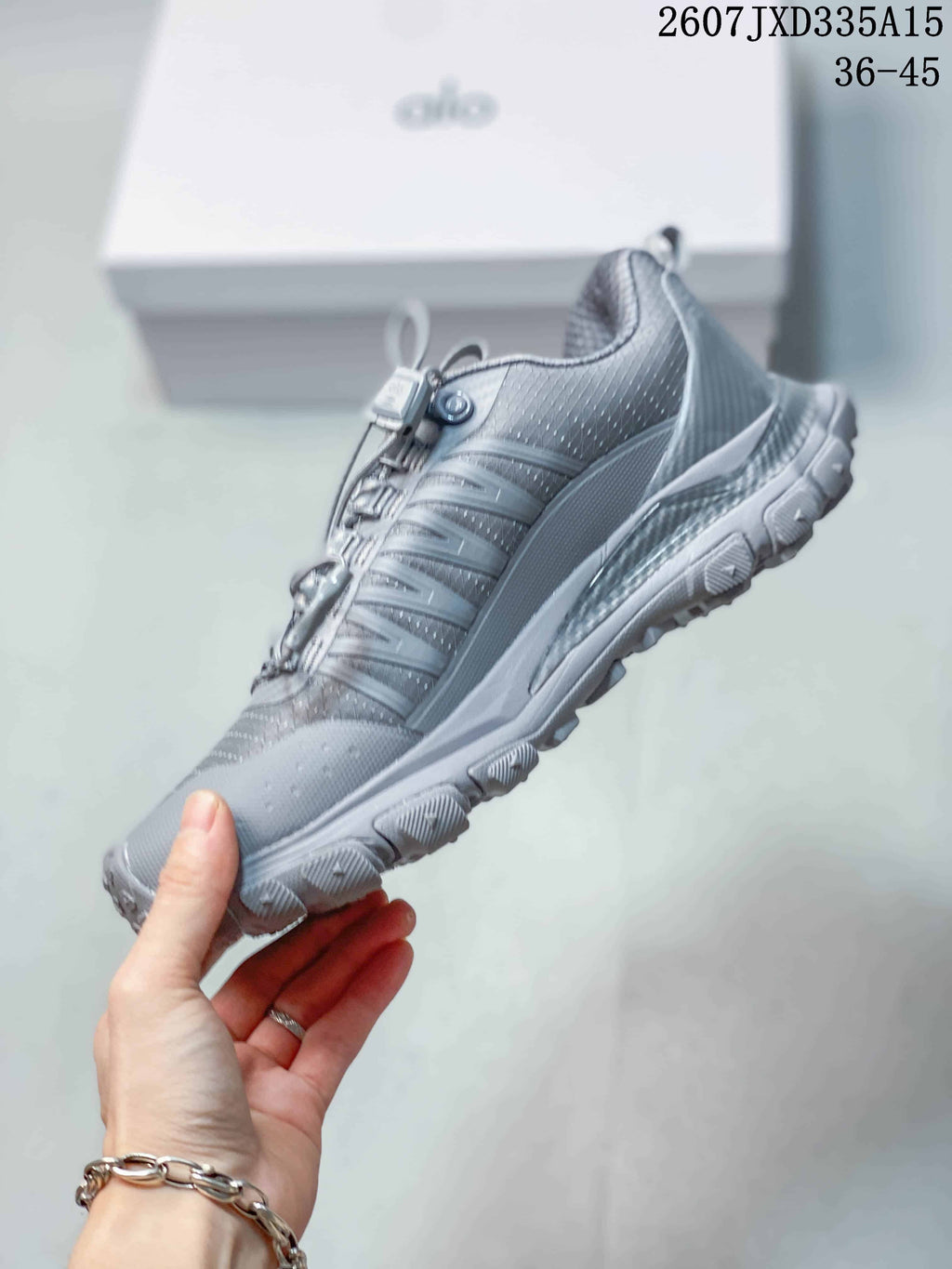 Alo Yoga Alo Runner Trail Sneakers in Gray 2607JXD335A15 - product image from the listing.