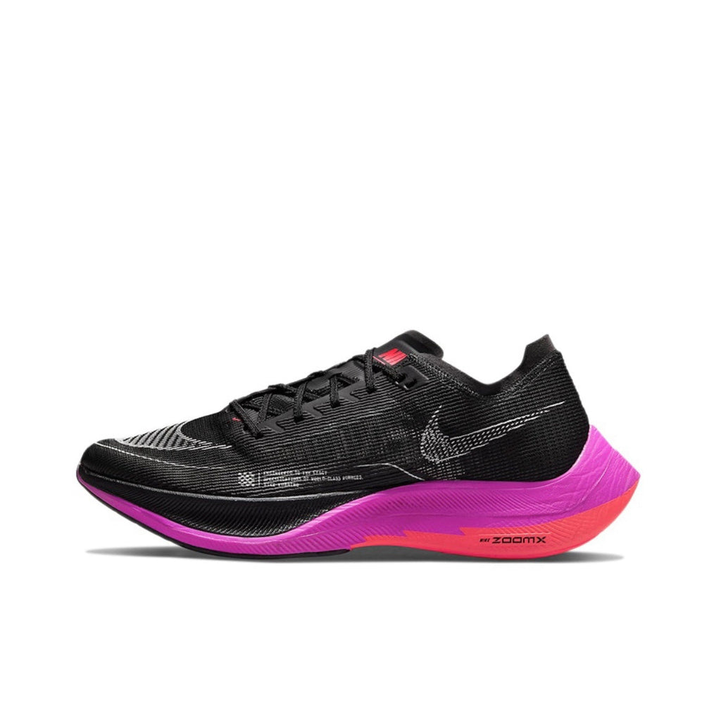 Nike ZoomX Vaporfly NEXT% 2 Running Shoes in Black Purple CU4111-002 - product image from the listing.