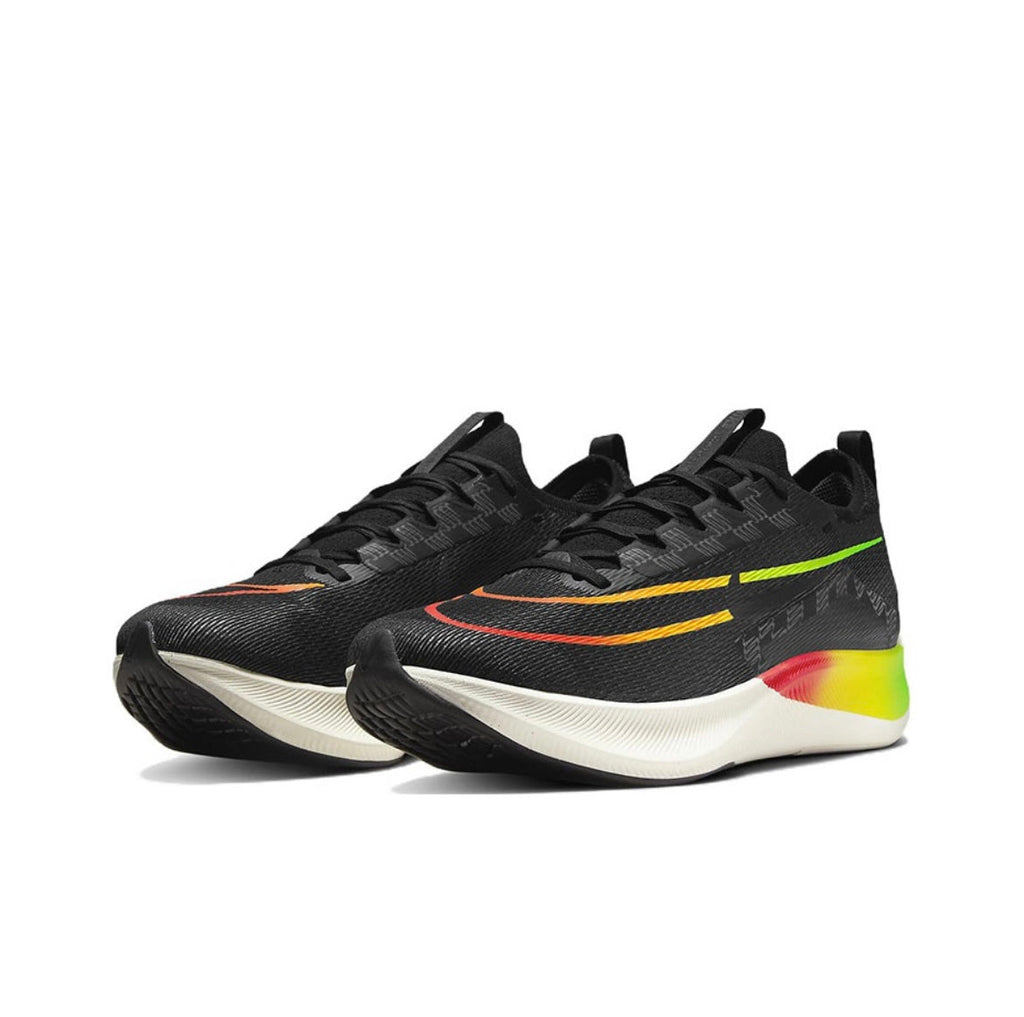 Nike Zoom Fly 4 Running Shoes in Black Orange Green DQ4993-010 - product image from the listing.