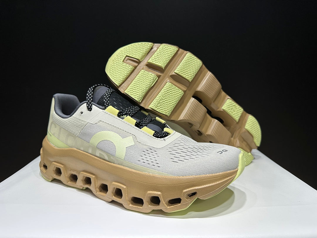 On Cloudmonster Trainers in Sand Dune - product image from the listing.