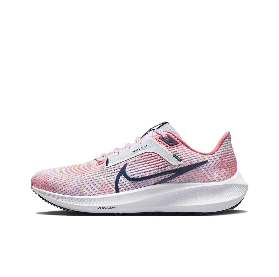 Nike Air Zoom Pegasus 40 Running Shoes in Pink White DV7890-600 - product image from the listing.