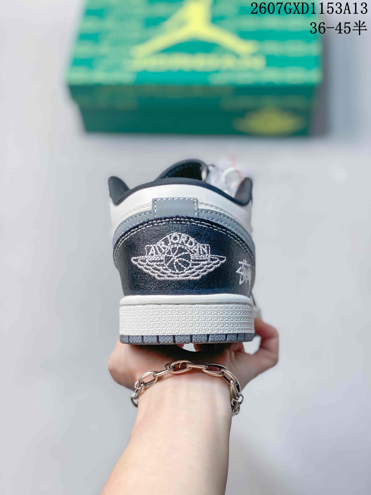 Nike SB Dunk Low Sneakers in Black White Grey QL1988-008 - product image from the listing.