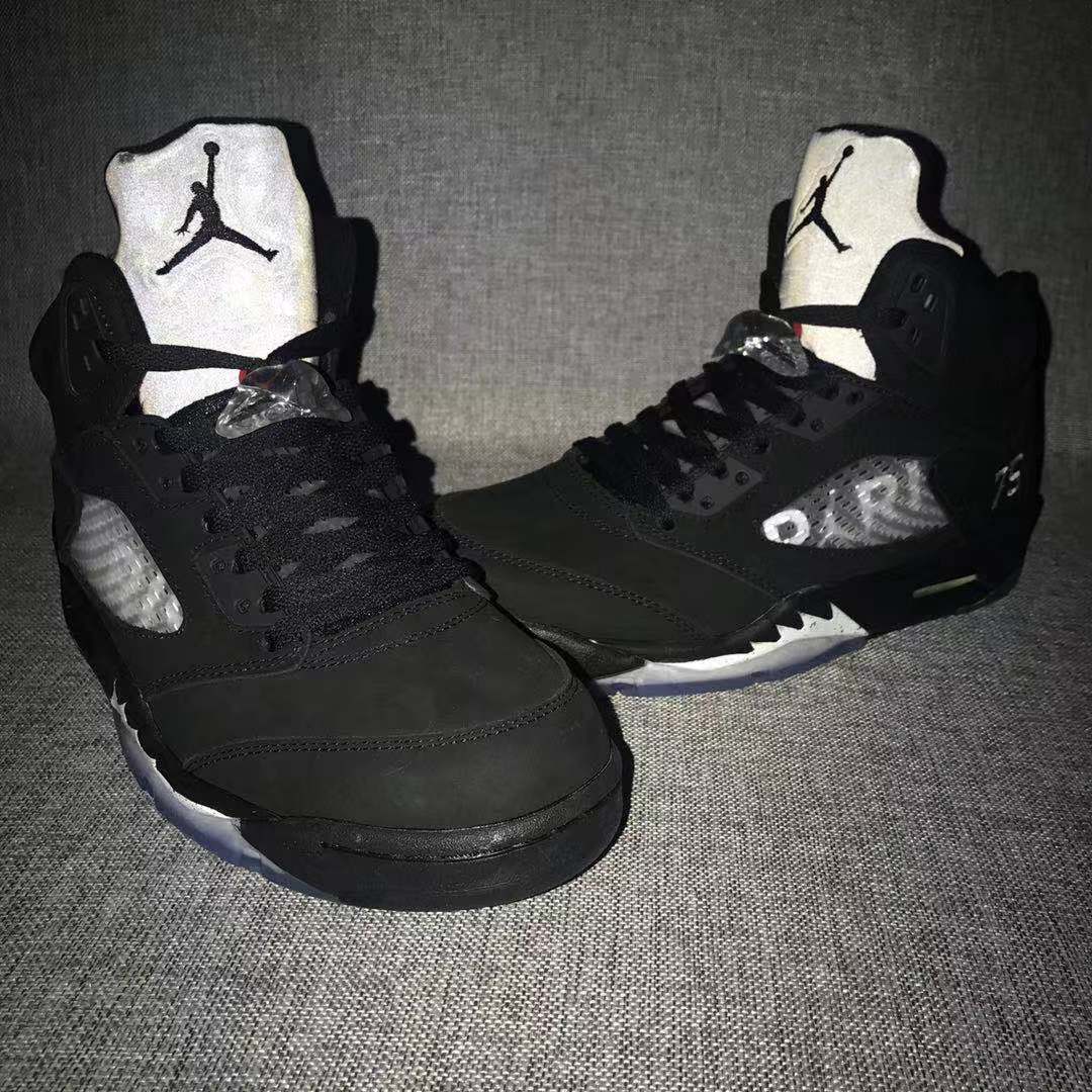 Air Jordan 5 PSG Black Sneakers AV9175-001 - product image from the listing.