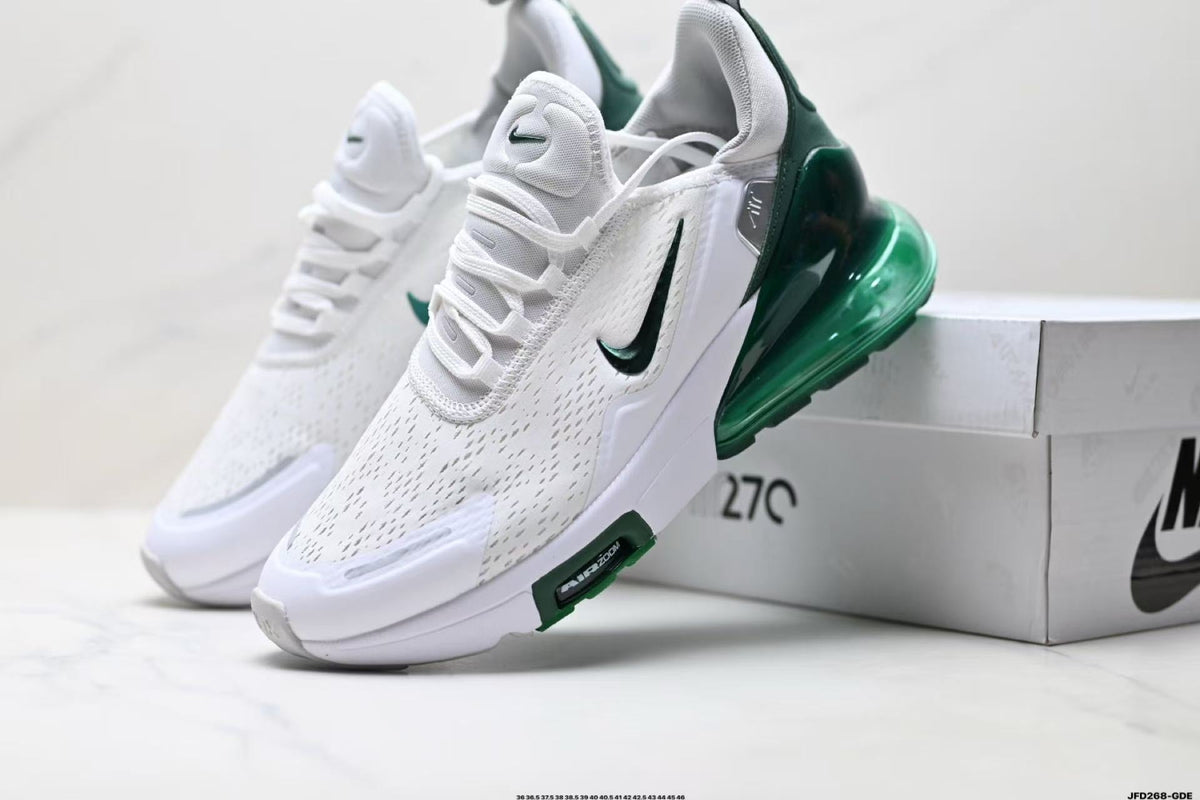Nike Air Max Scorpion Sneakers in White and Green JFD28-GDE - product image from the listing.