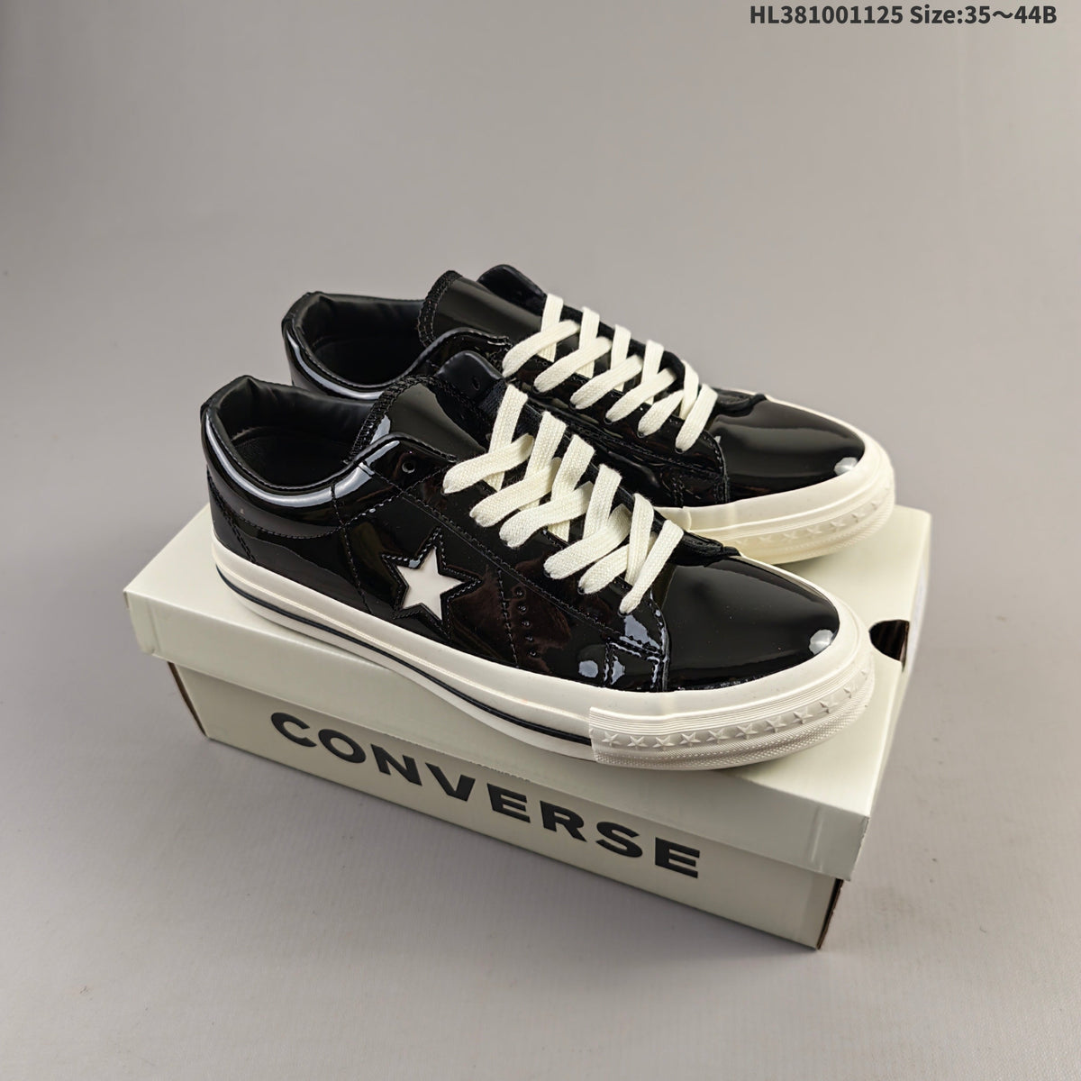 Converse 1970s Noritake Low-Cut Sneakers, Black Patent - product image from the listing.
