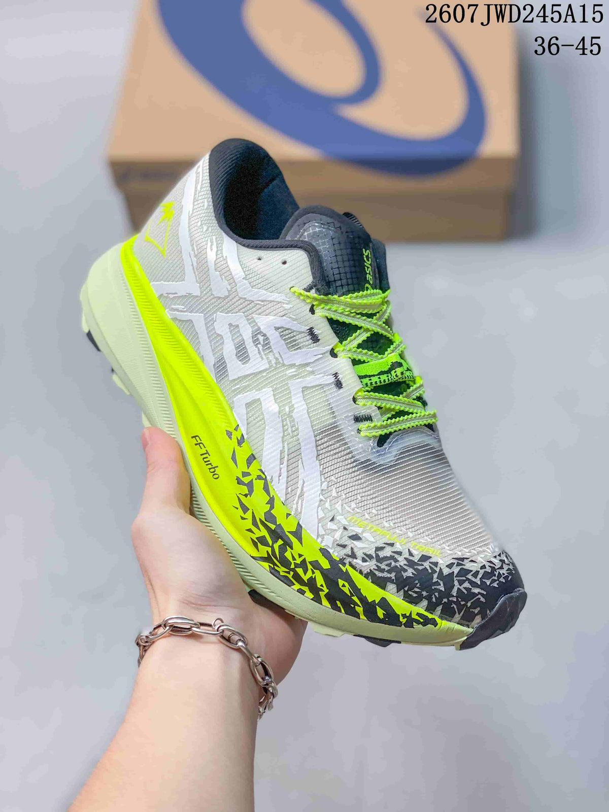 ASICS GEL-Magic Speed 4 White Neon Sneakers in Yellow - product image from the listing.