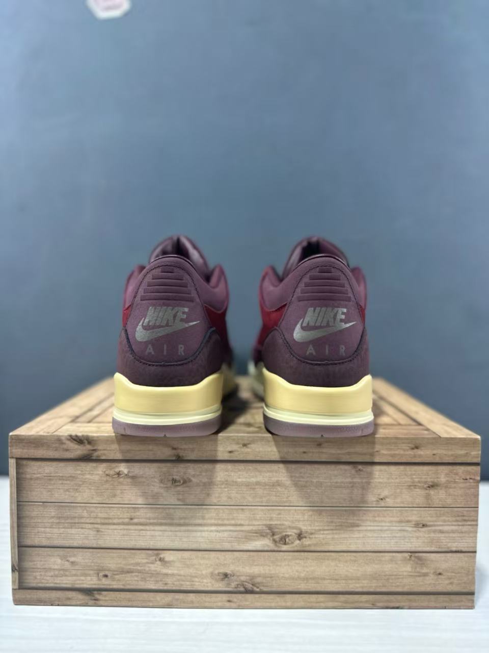 Air Jordan 3 Retro OG Burgundy Sneakers IO7744-600 - product image from the listing.