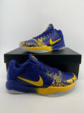 Nike Kobe 5 Protro Basketball Shoes in Blue Gold CD4991-400 - product image from the listing.
