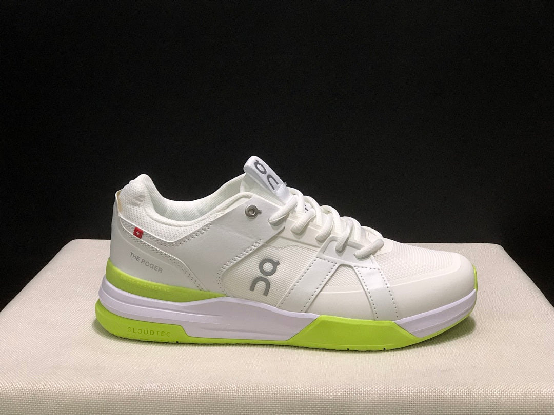 On The Roger Clubhouse Pro Sneakers White Neon in Yellow - product image from the listing.