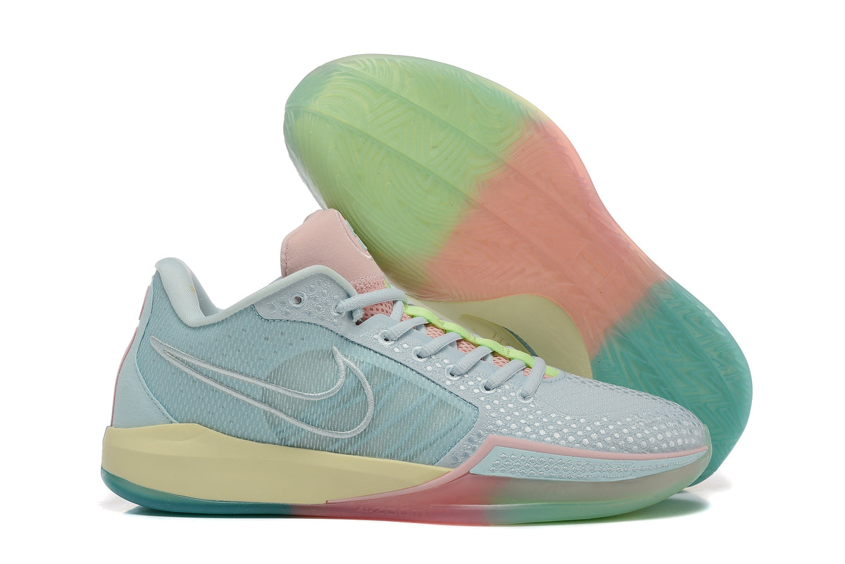 Nike Sabrina 2 Basketball Shoes in Blue Pink Green - product image from the listing.