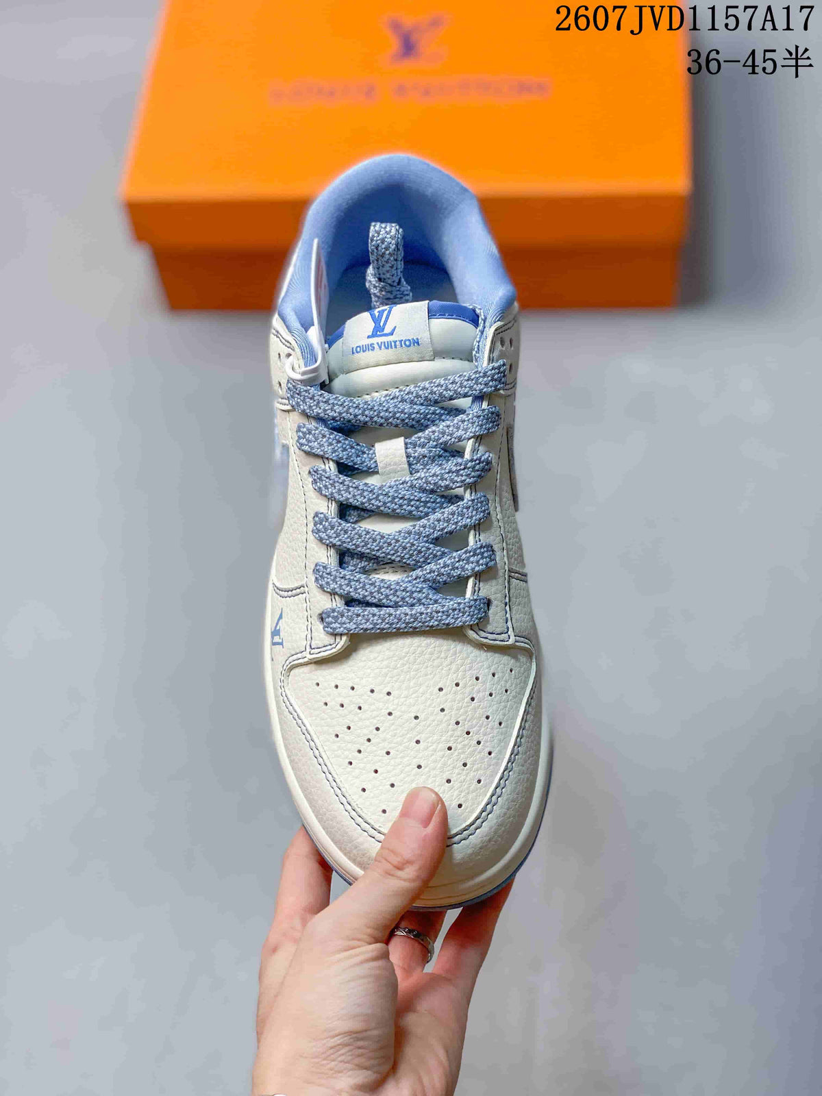 Nike Dunk Low Louis Vuitton Sneakers in Ice Blue Denim 2607JVD1157A17 - product image from the listing.