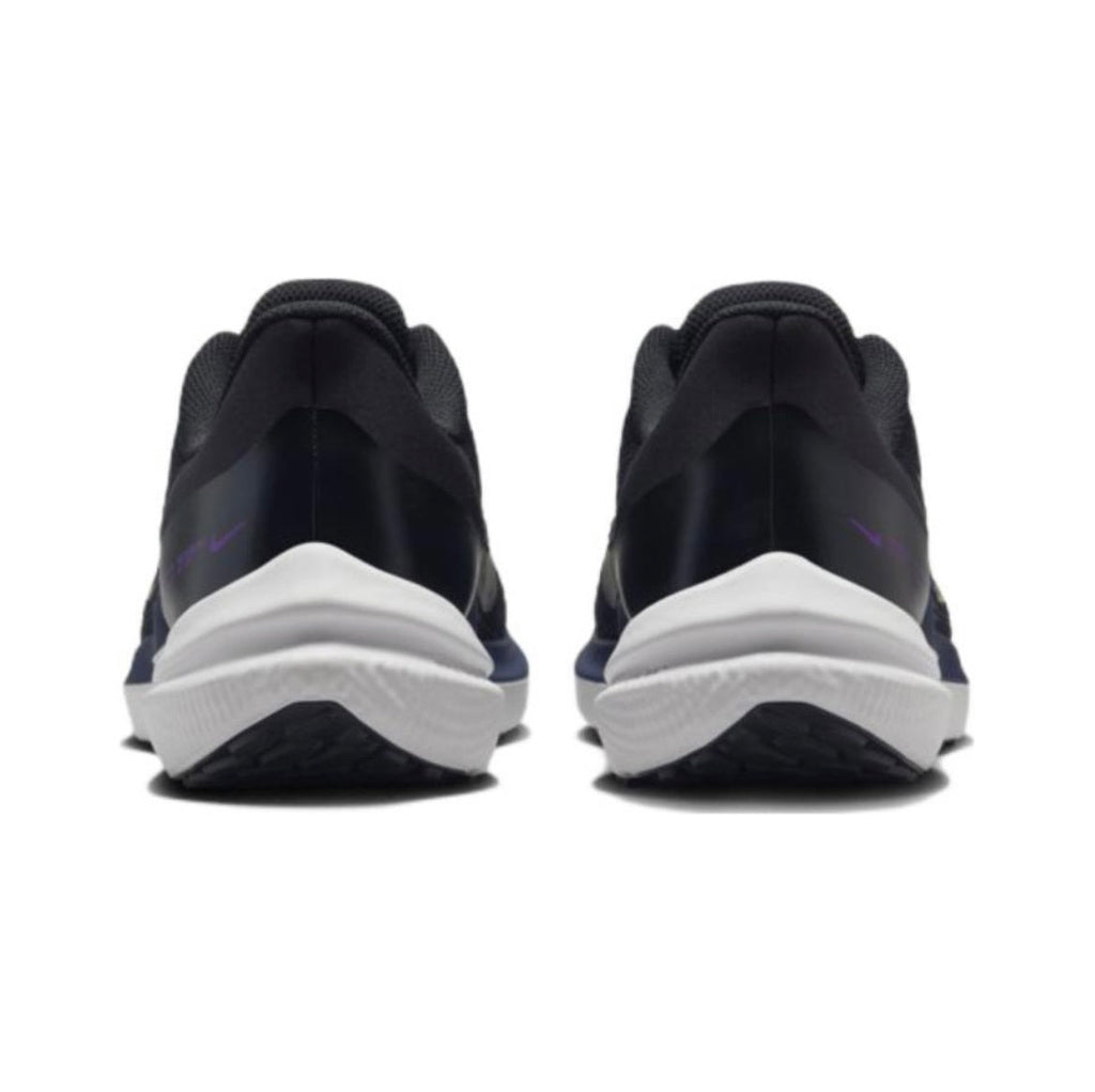 Nike Air Winflo 9 Running Shoes in Black Blue Gold DD6203-007 - product image from the listing.