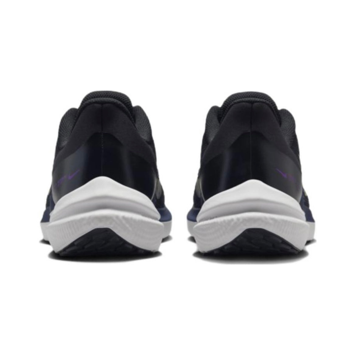 Nike Air Winflo 9 Running Shoes in Black Blue Gold DD6203-007 - product image from the listing.