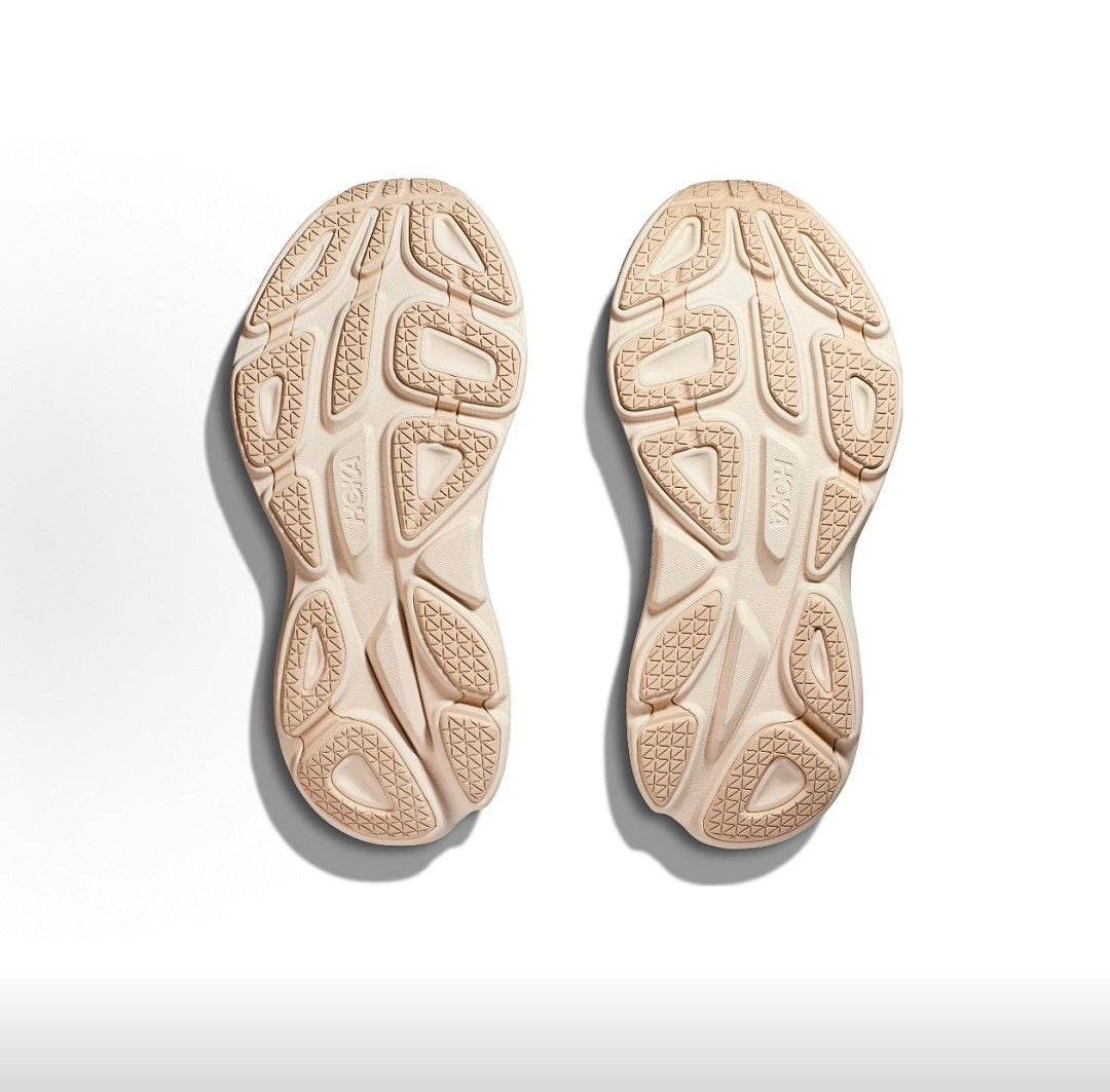 Beige Brown HOKA Bondi 8 Running Shoes - product image from the listing.
