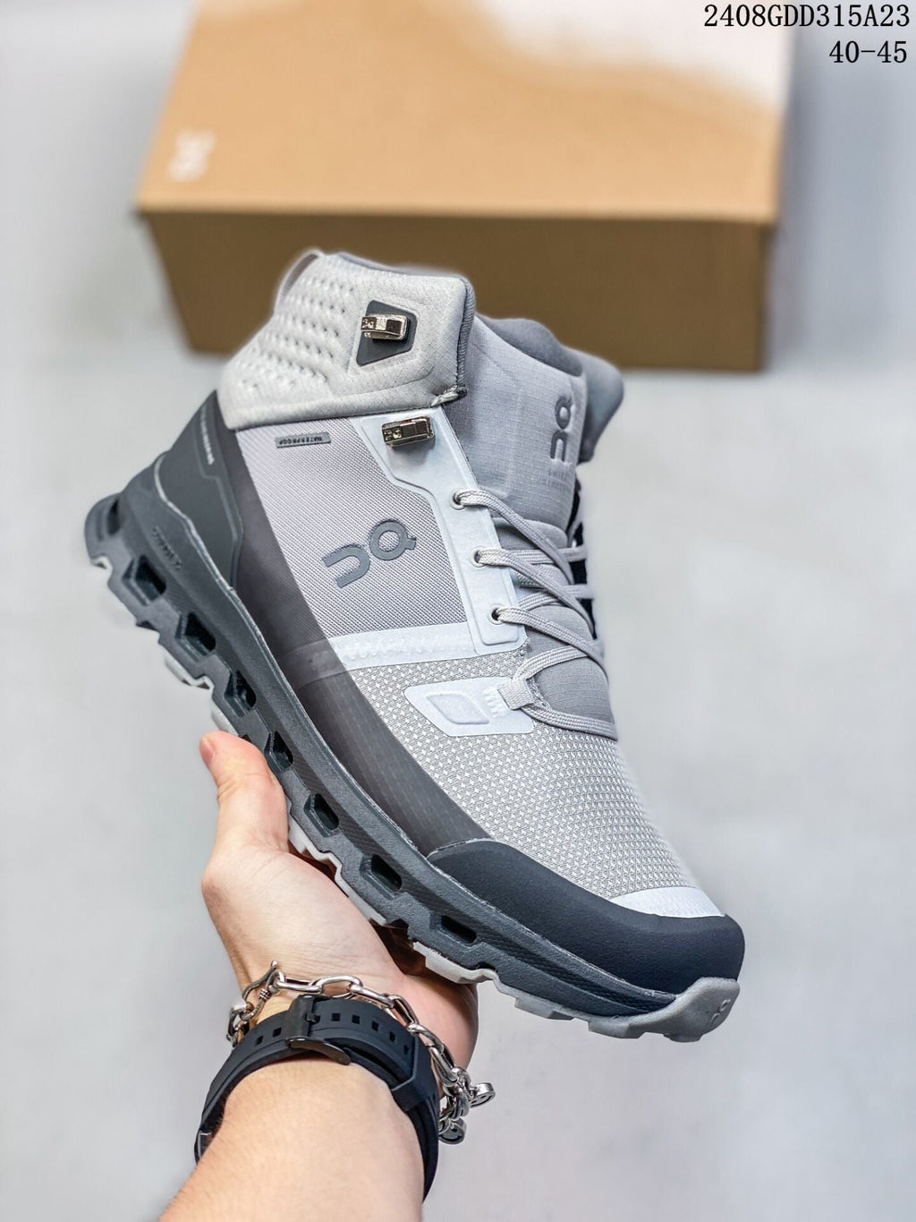 Gray On Cloudnova Flux High-Top Sneakers - product image from the listing.