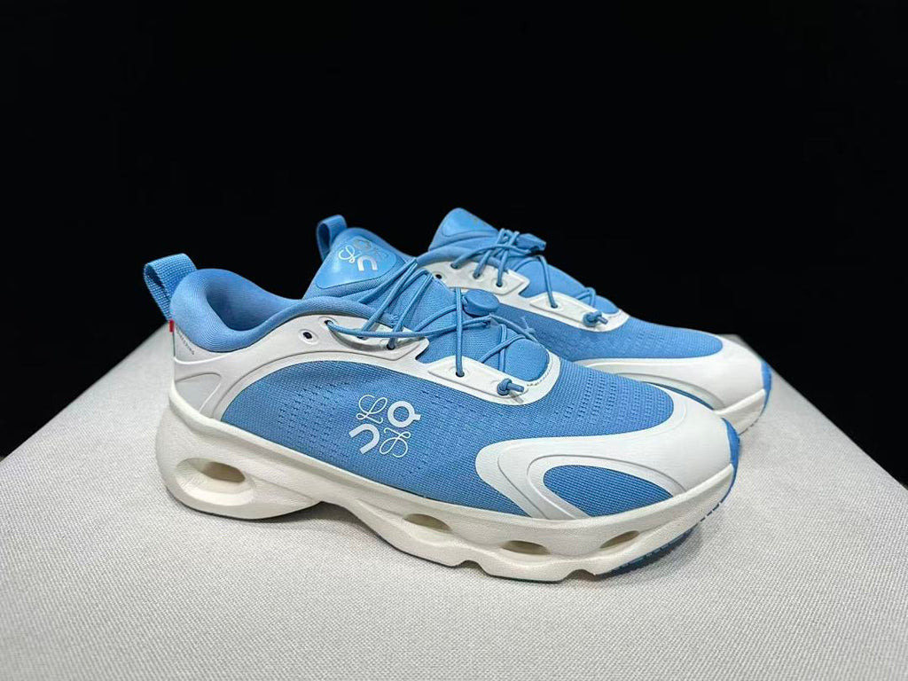 On x Loewe Cloudventure 3.0 Sneakers in White and Blue - product image from the listing.
