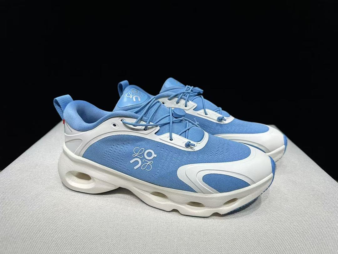 On x Loewe Cloudventure 3.0 Sneakers in White and Blue - product image from the listing.