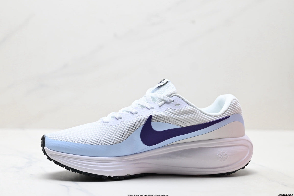Nike Revolution 8 Running Shoes in White Blue Purple - product image from the listing.