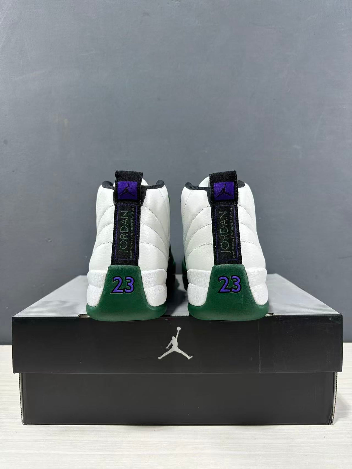 Air Jordan 12 Bucks White Green CT8013-103 Sneakers - product image from the listing.