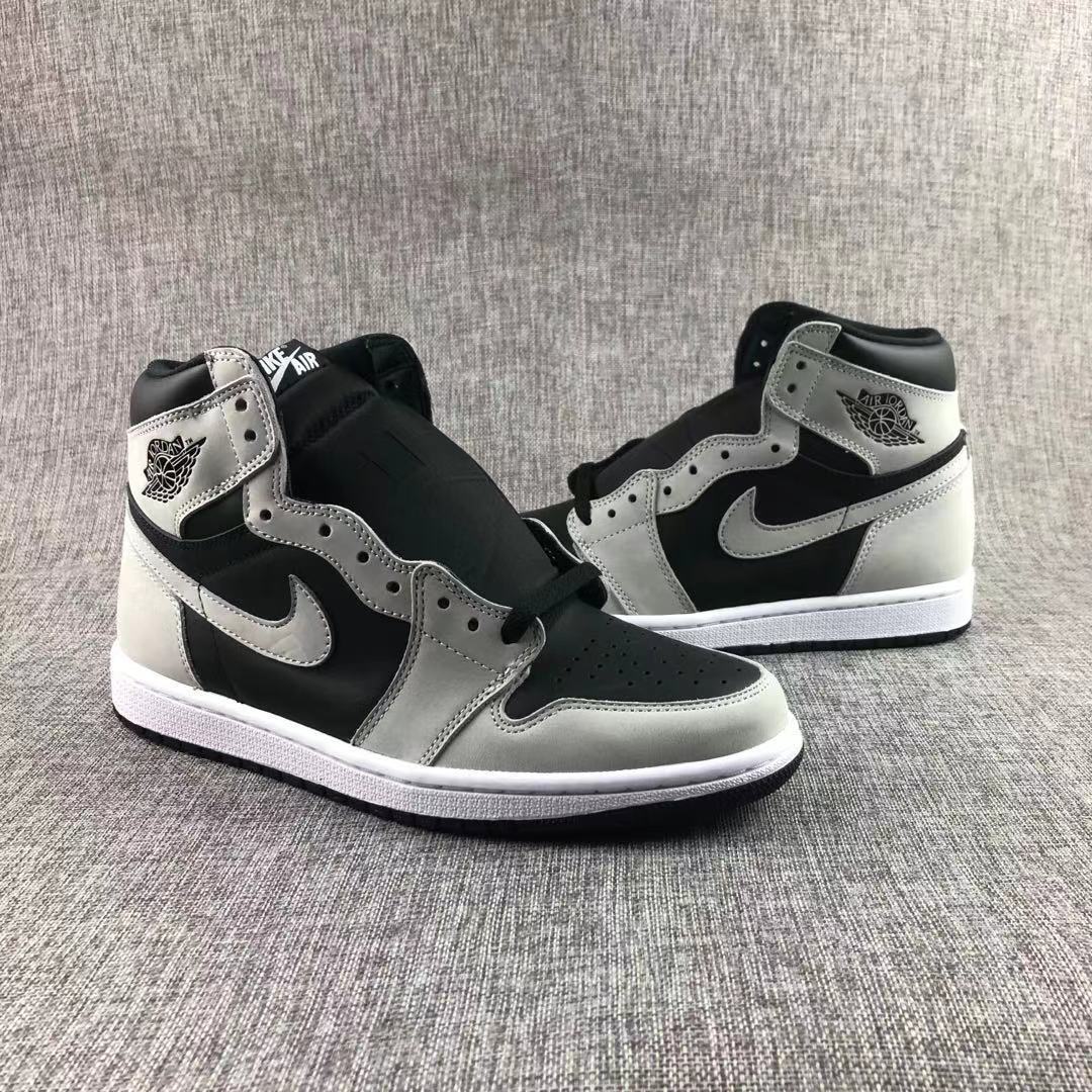 Air Jordan 1 High OG Shadow 2.0 Black Grey Sneakers - product image from the listing.