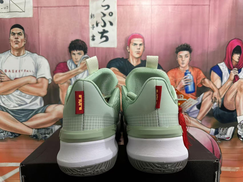 Nike Basketball Sneakers in Jade Green - product image from the listing.