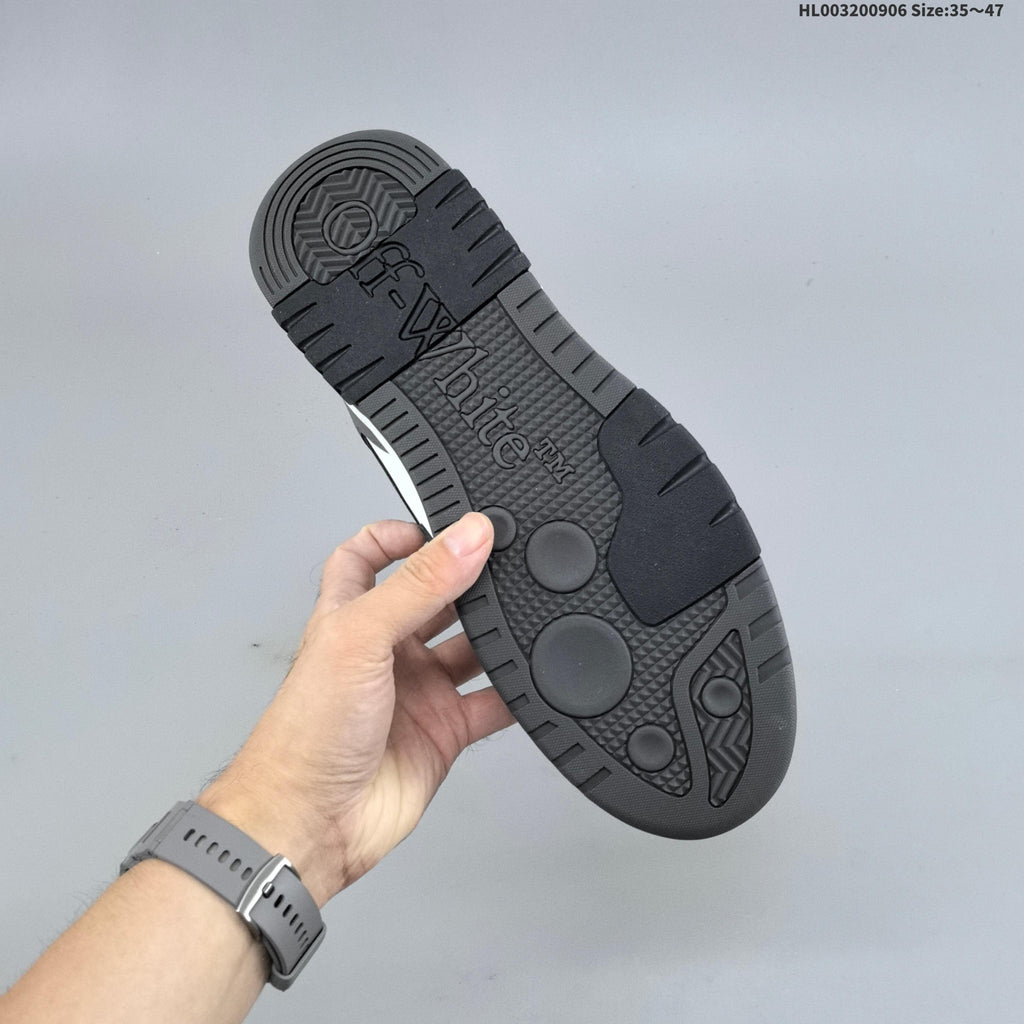 Gray and White Off-White Out Of Office Sneakers - product image from the listing.