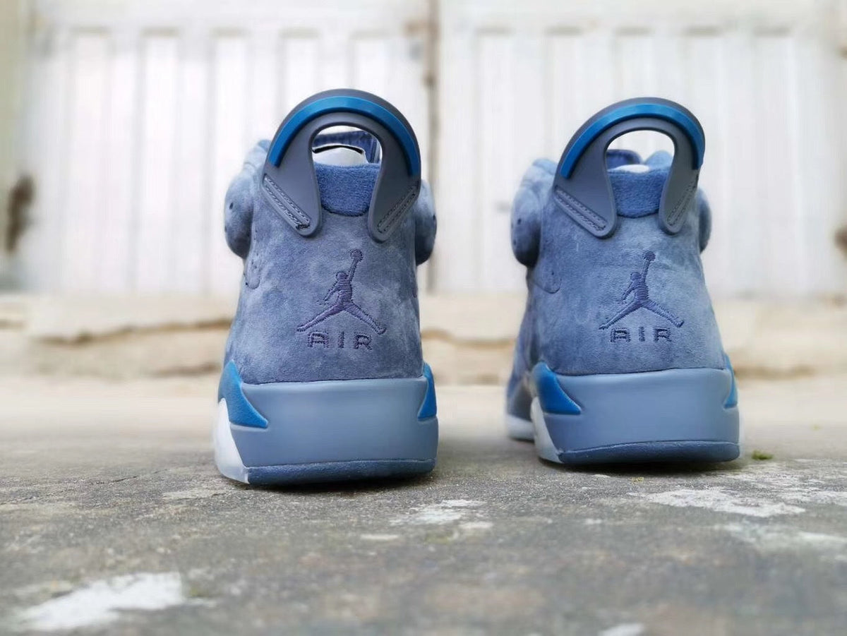 Blue 384664-400 - Jordan 6 Retro Basketball Shoes - product image from the listing.